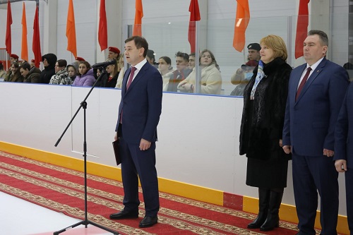 Владимир Нетесов принял участие в церемонии открытия ледовой арены «Айсберг» в Борисоглебске